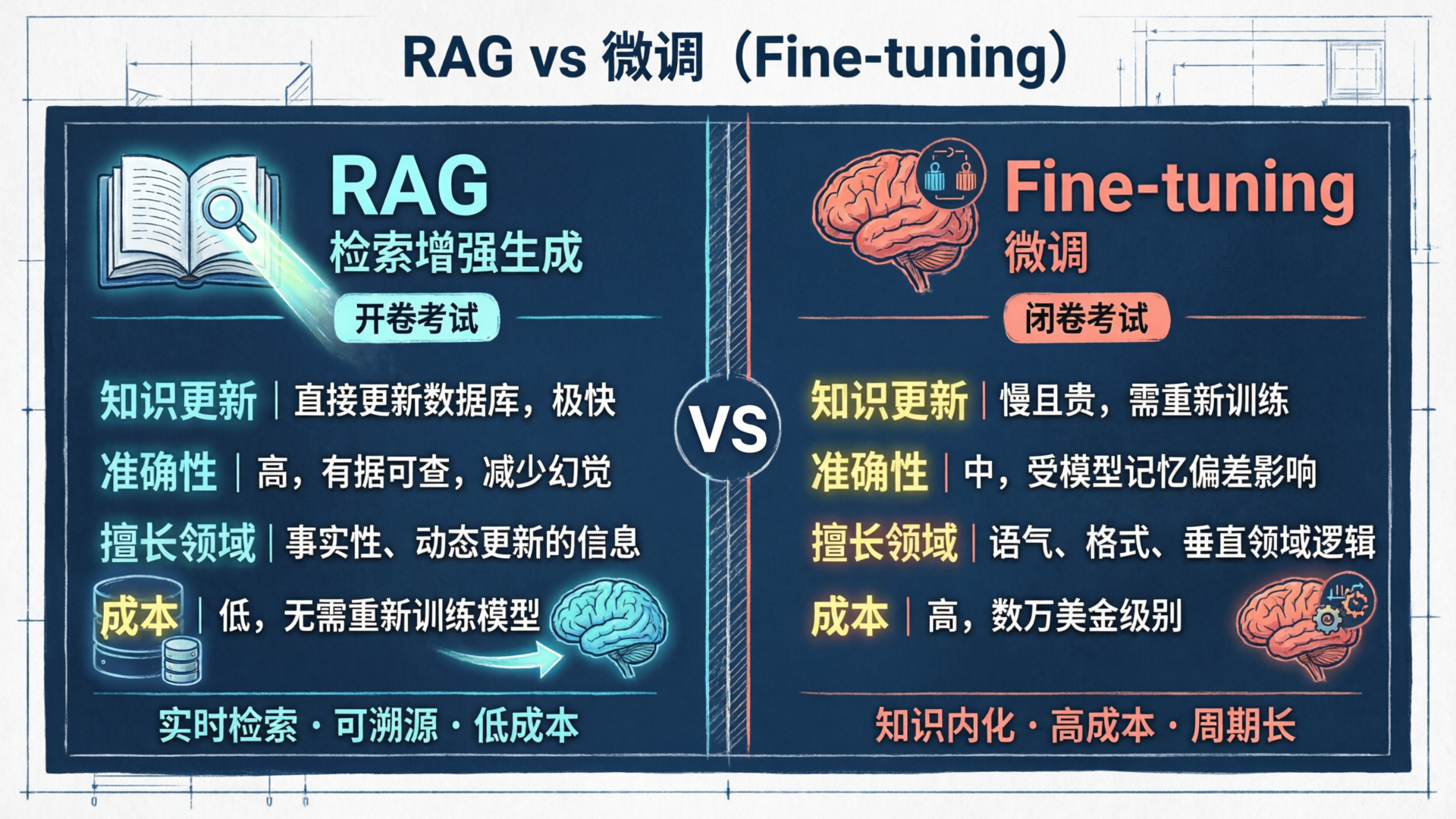 RAG vs Fine-tuning 对比